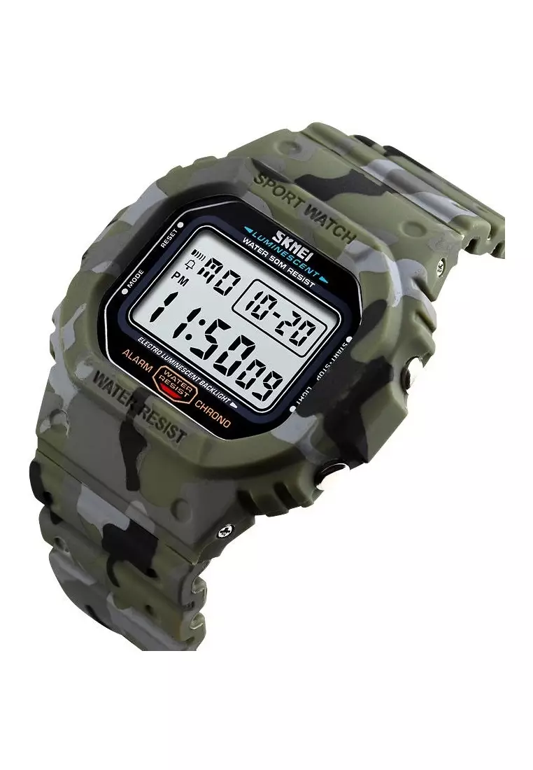 Jam Tangan Digital Pria Many Function Waterproof Strap Tali Material Silicone IT67 ORIGINAL