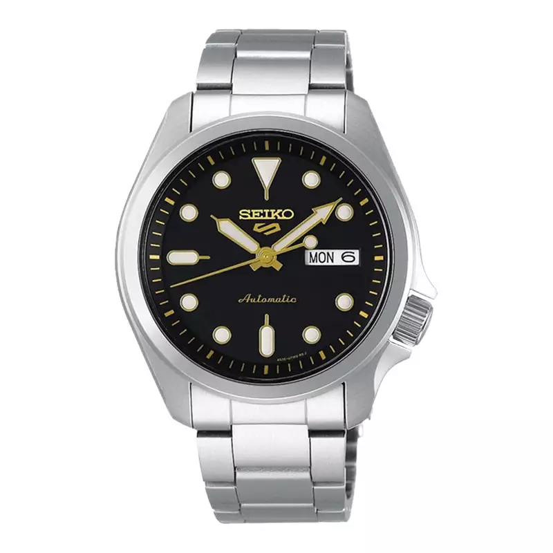 Jam Tangan Pria Seiko 5 Sports SRPE57K1 SKX Sports Style Automatic Black Dial Stainless Steel Strap