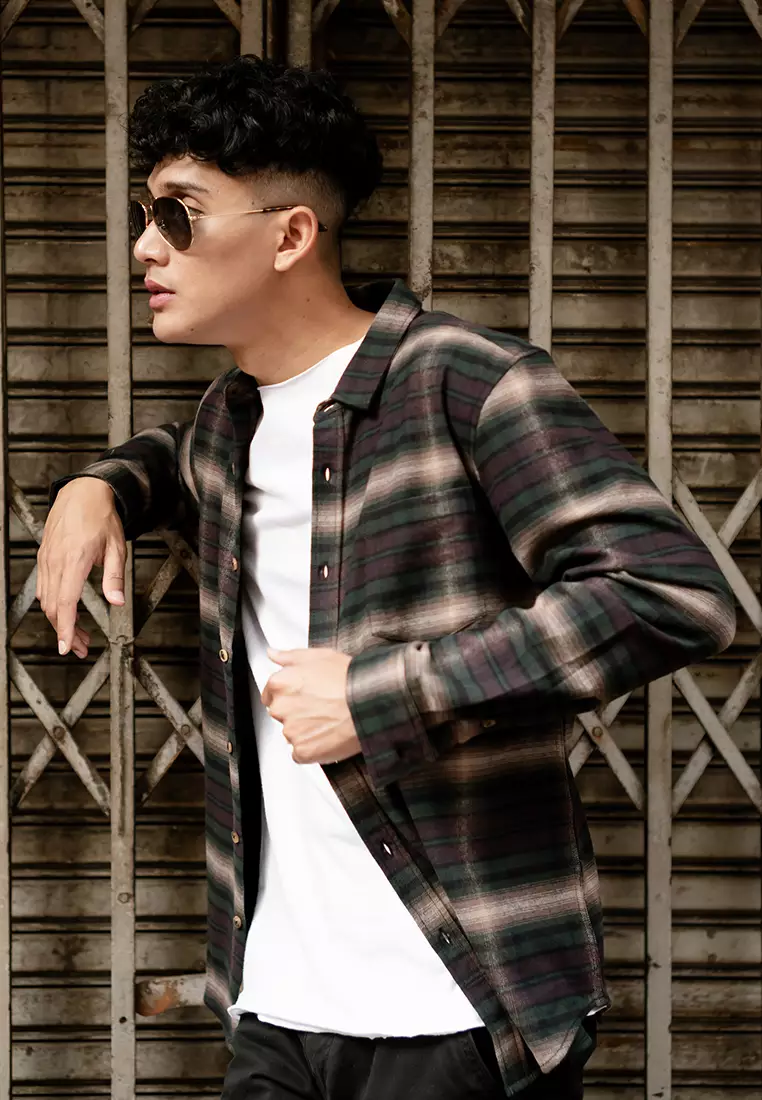 OXCON VETERANO Shadow Flannel Extra Comfort Shadow Brown