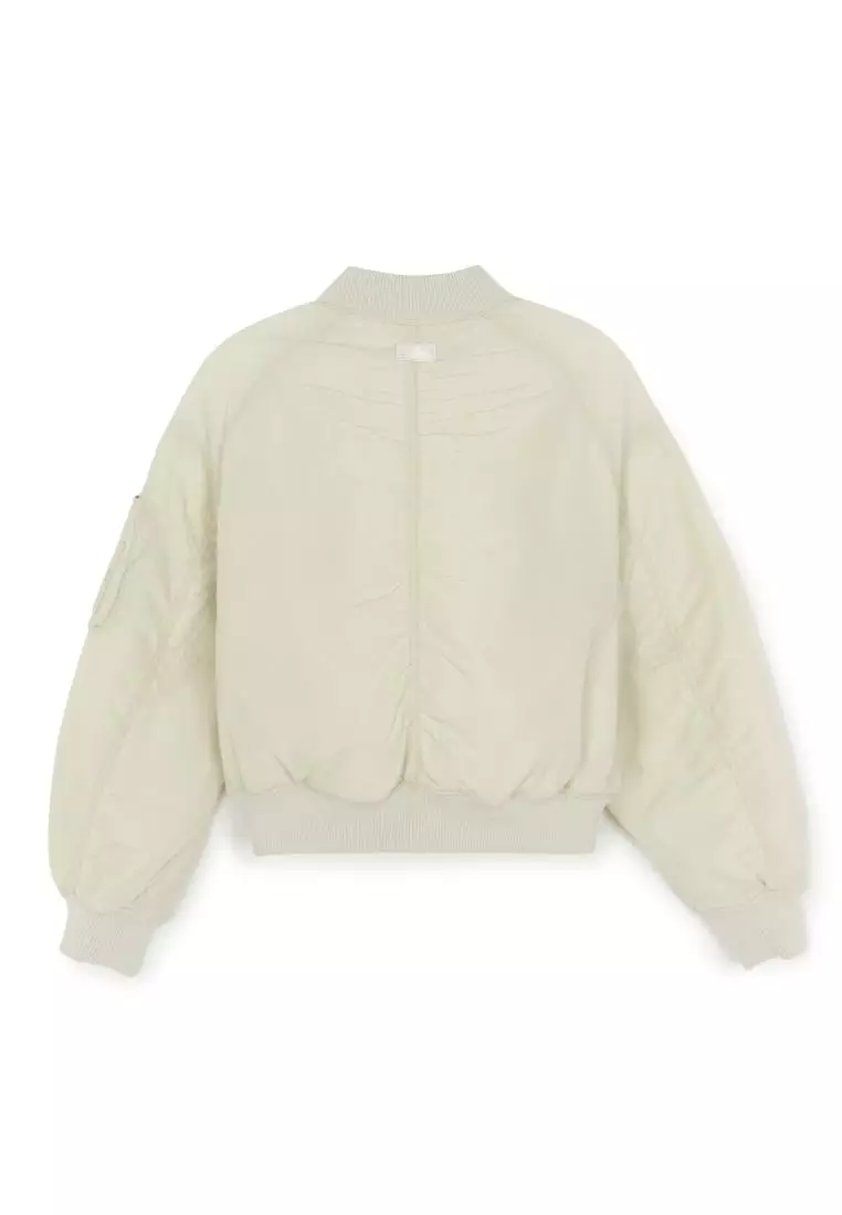 WOMEN'S BASIC NYLON CROP JACKET BOSTON RED SOX