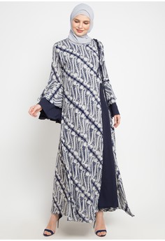 Download 620 Gambar Gamis Batik Qonita Terbaik HD