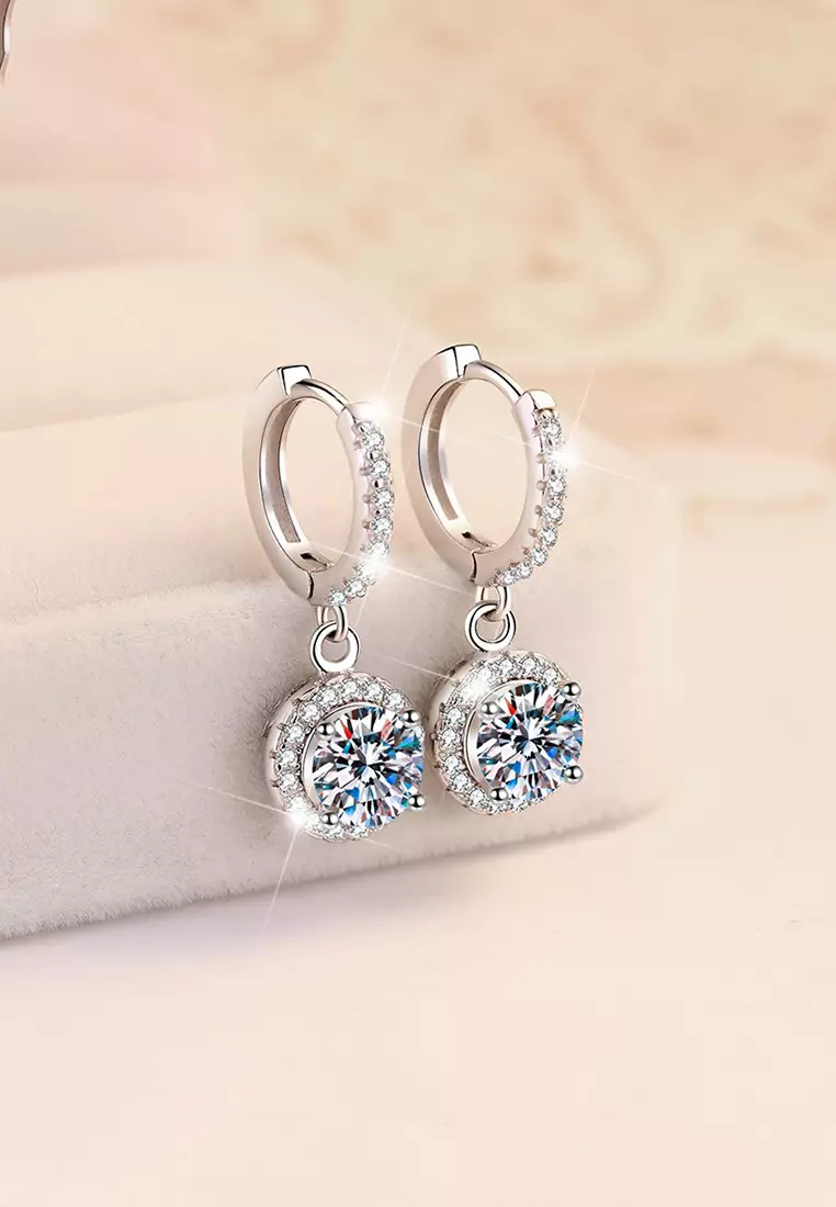 Anting Anting Wanita Berlian Sertifikat GRA Fashion Korea Tusuk Giwang