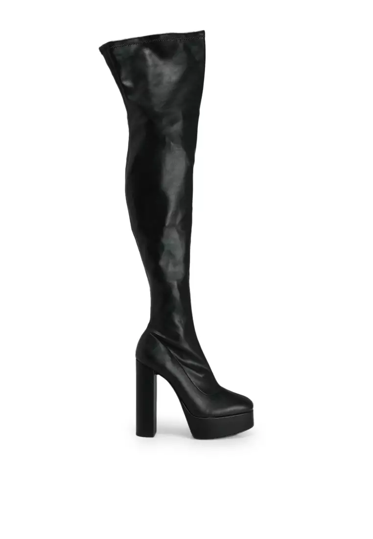 新品未使用　ZARA 2025年 FX FR CT 14 ZARA Faux Leather Long Boots 2025 | Buy ZARA Online | ZALORA