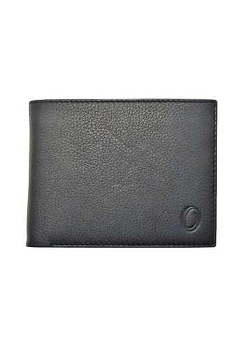 Oxhide black Mens Wallet in Real Leather in Black colour - Bifold Wallet J0002 Black 9975AAC3EE6AB0GS_1