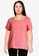Only CARMAKOMA pink Plus Size Carfirstly Life Short Sleeve Top 40DA4AA4D6CD23GS_1