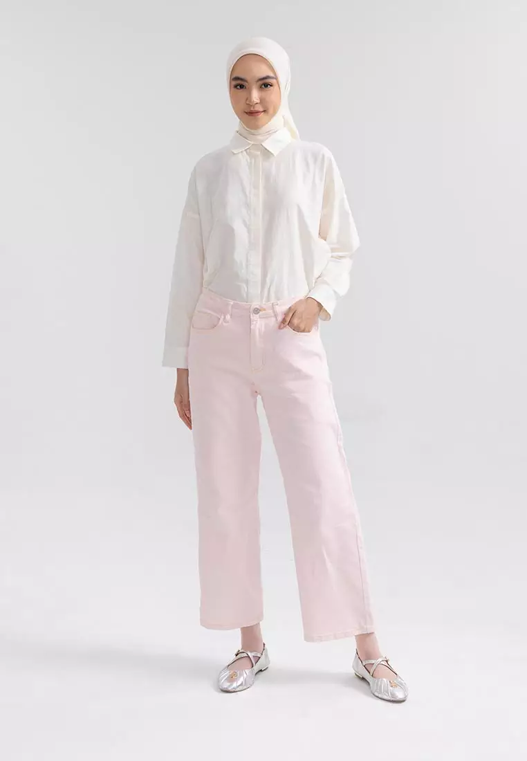 Ria Miranda Baby Pink Claris Pants