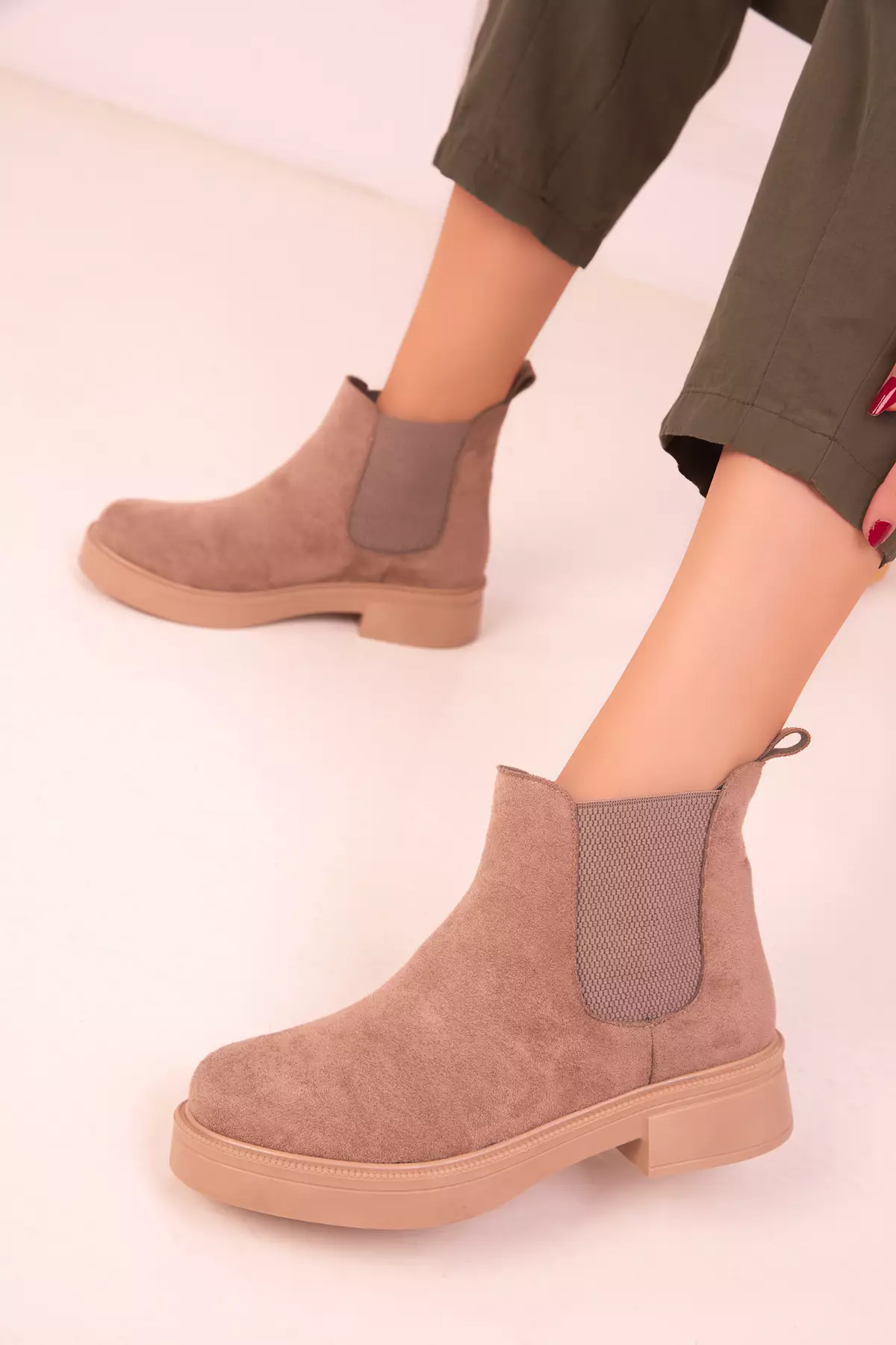 Panel Ankle Boots