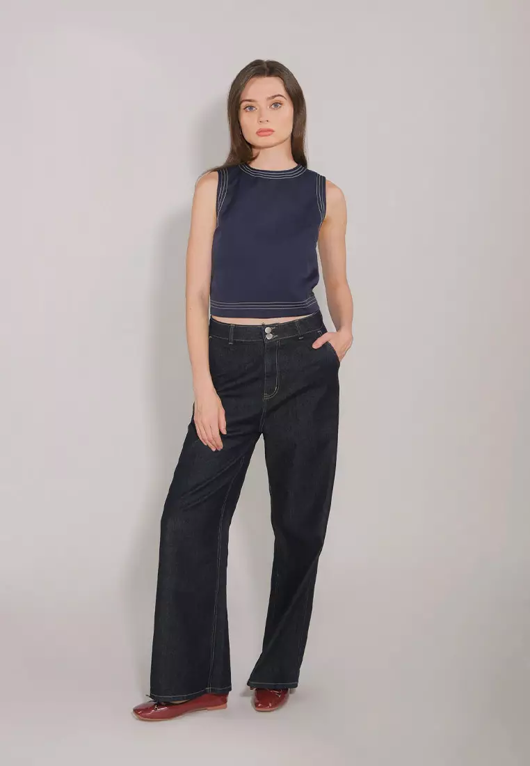 Darren Wrap Sleeveless Top