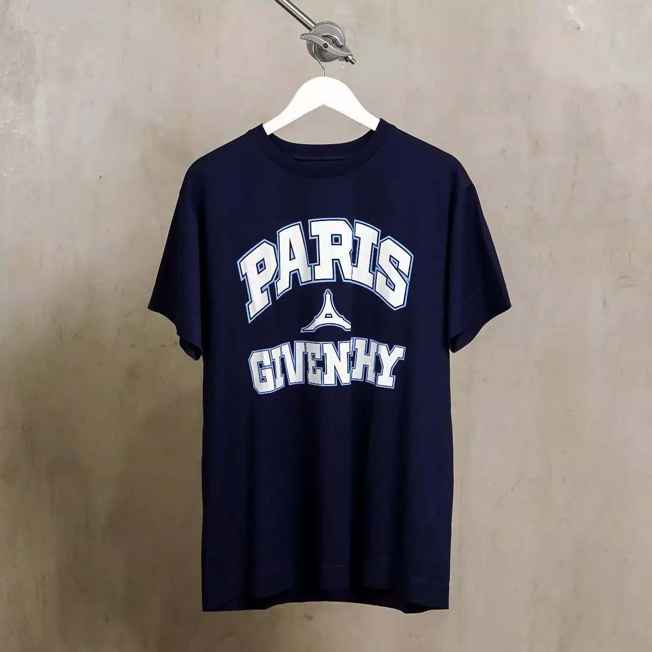 Kaos GIVENCHY EIFFEL PARIS BLOCKED WHITE NAVY TSHIRT 100% ORIGINAL