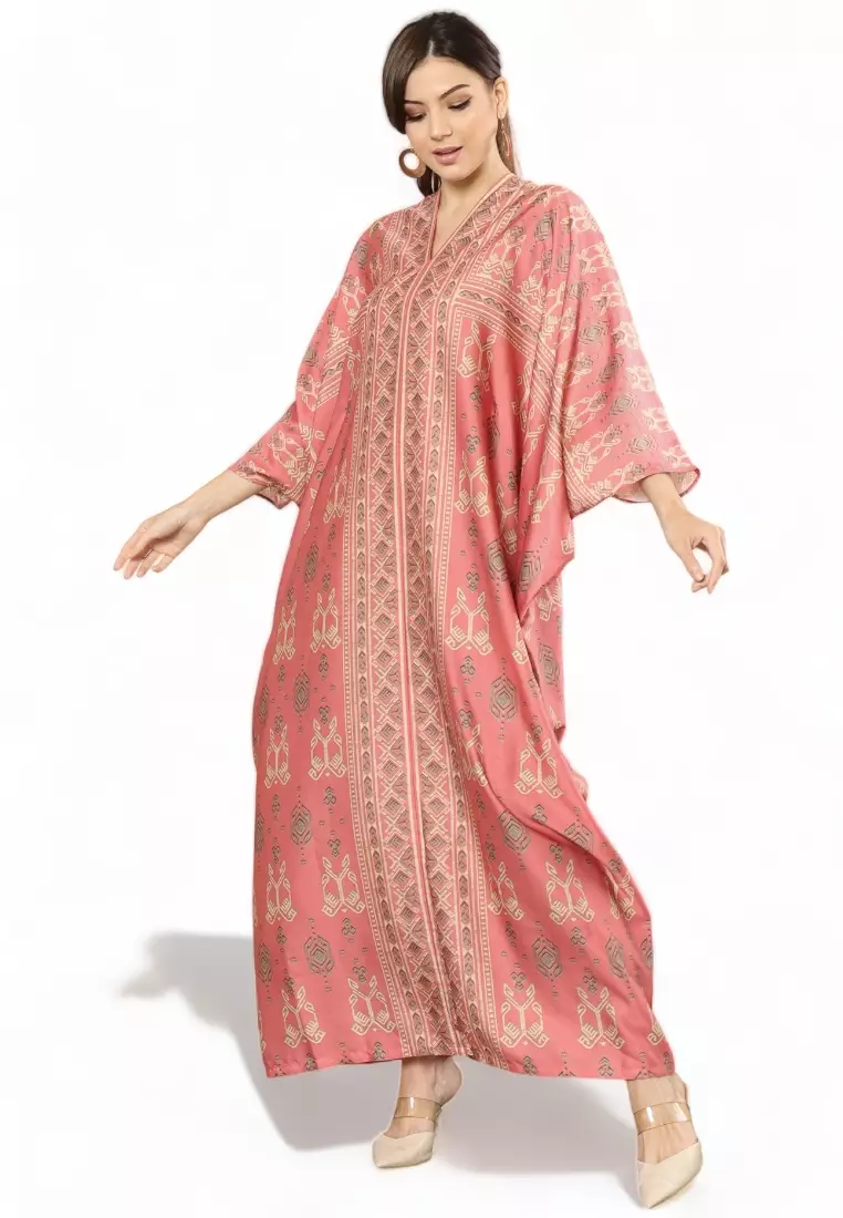 Kanzi Exclusive Long Sleeve Songket Kaftan