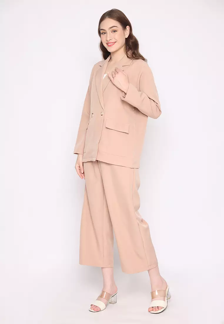 Mannequin Casual Buttoned Blazer Set