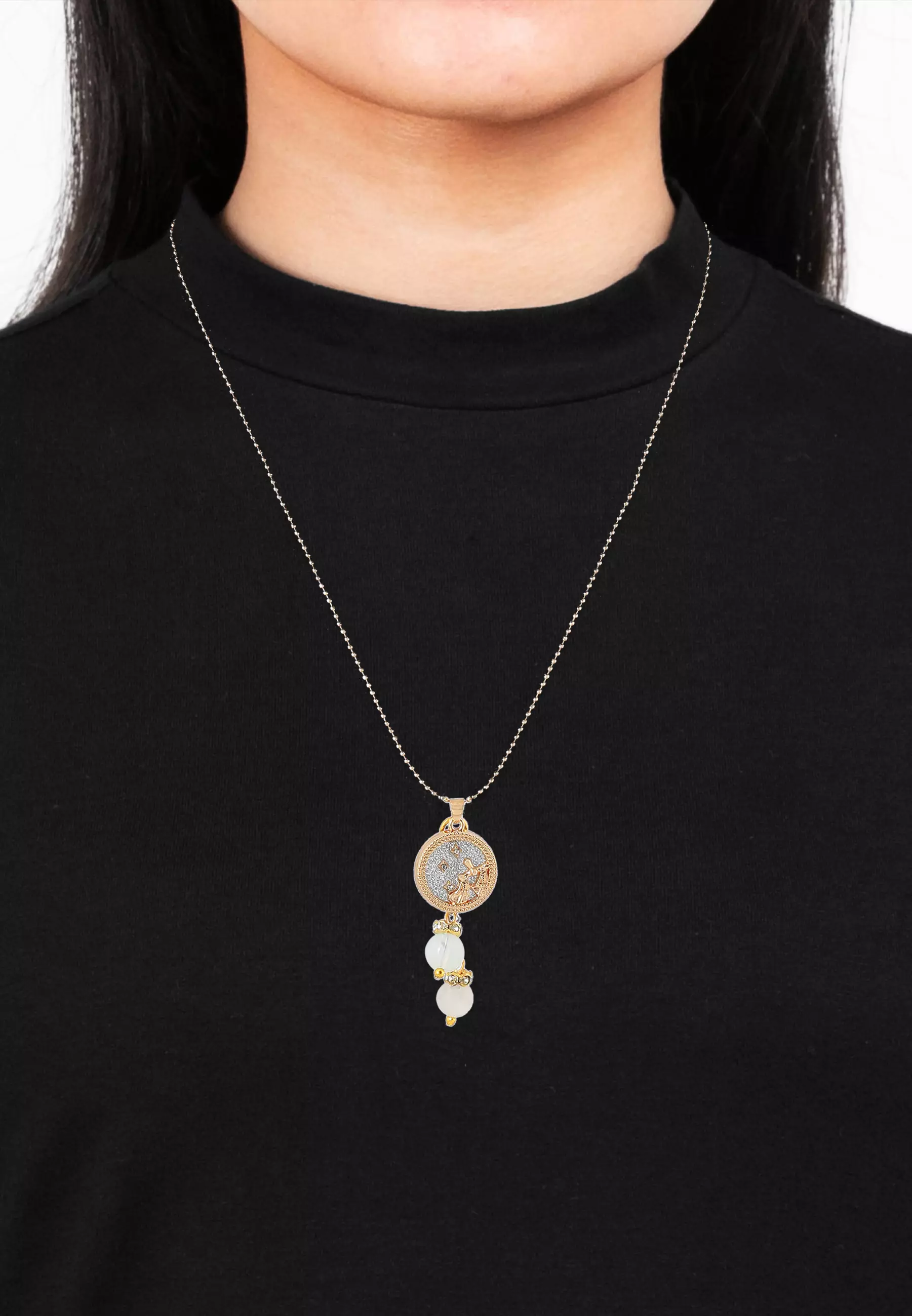 Libra with Black Rutilated & Opalite