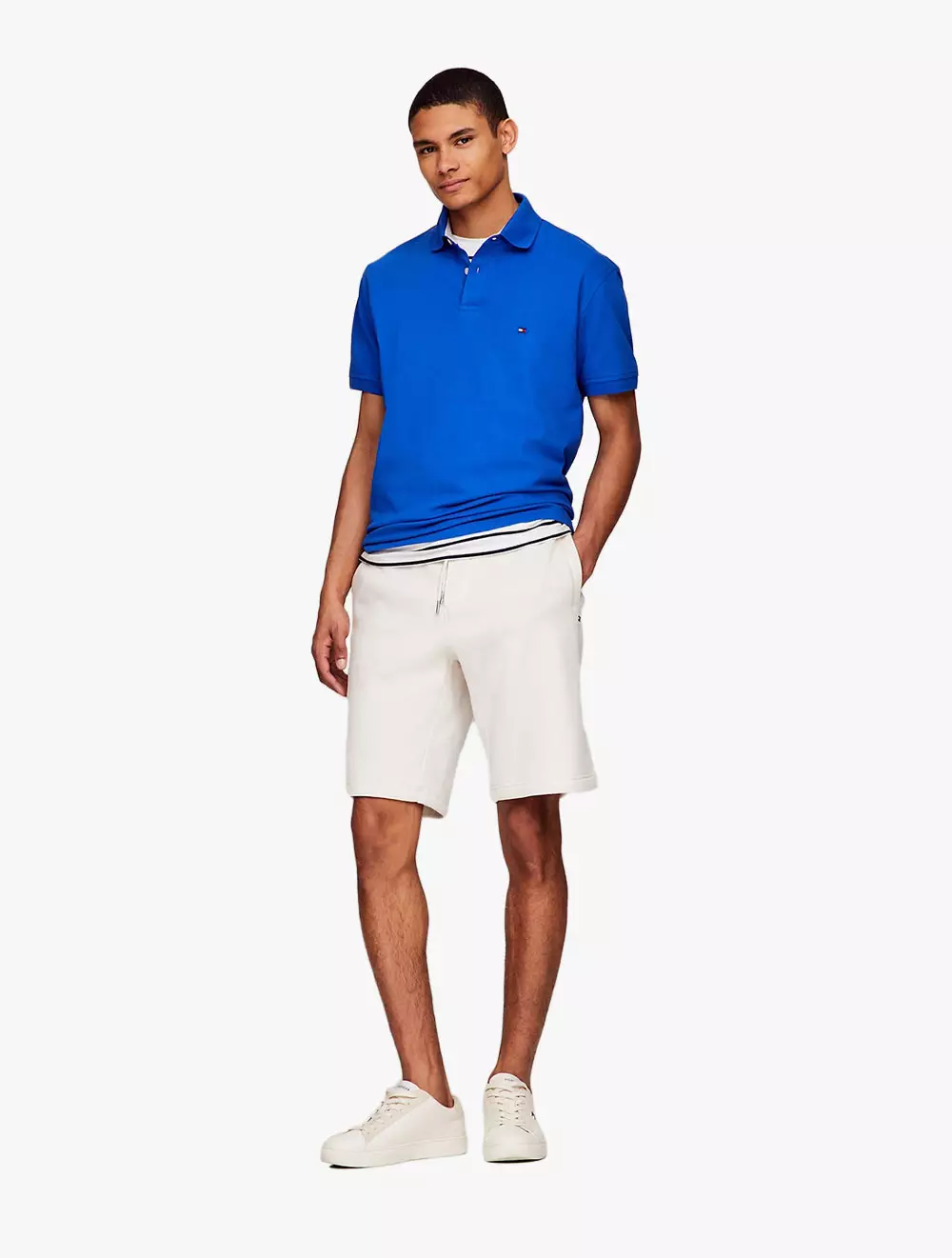TOMMY HILFIGER - Stretch Regular Fit Tommy Polo - Blue - Blue