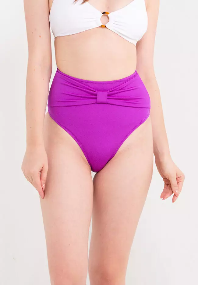 Plain high waisted sales bikini bottoms