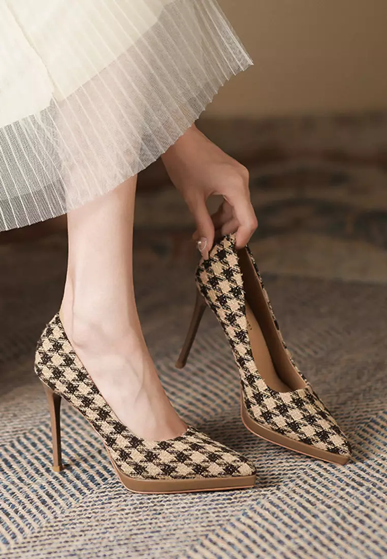 Houndstooth heels sale forever 21