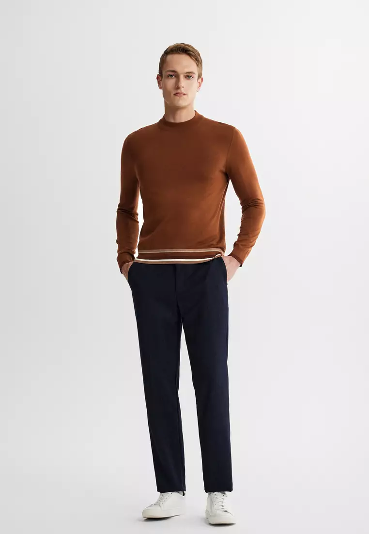 內搭高領精細純羊毛冷衫