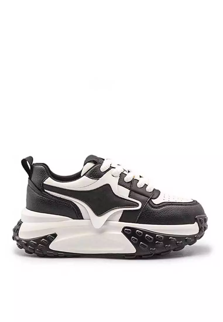 Discount on Twenty Eight Shoes  shoes - SKU: VANSA Color Block Cow Leather Lace-Up Casual Shoes VPW-T029