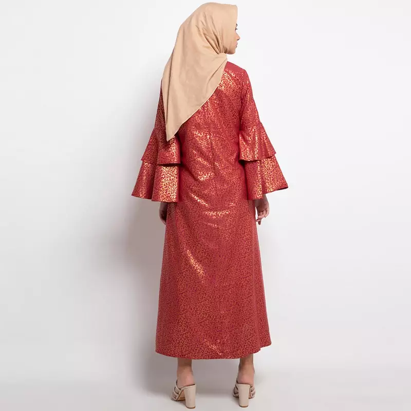 Remina Maxi Dress In Red Print