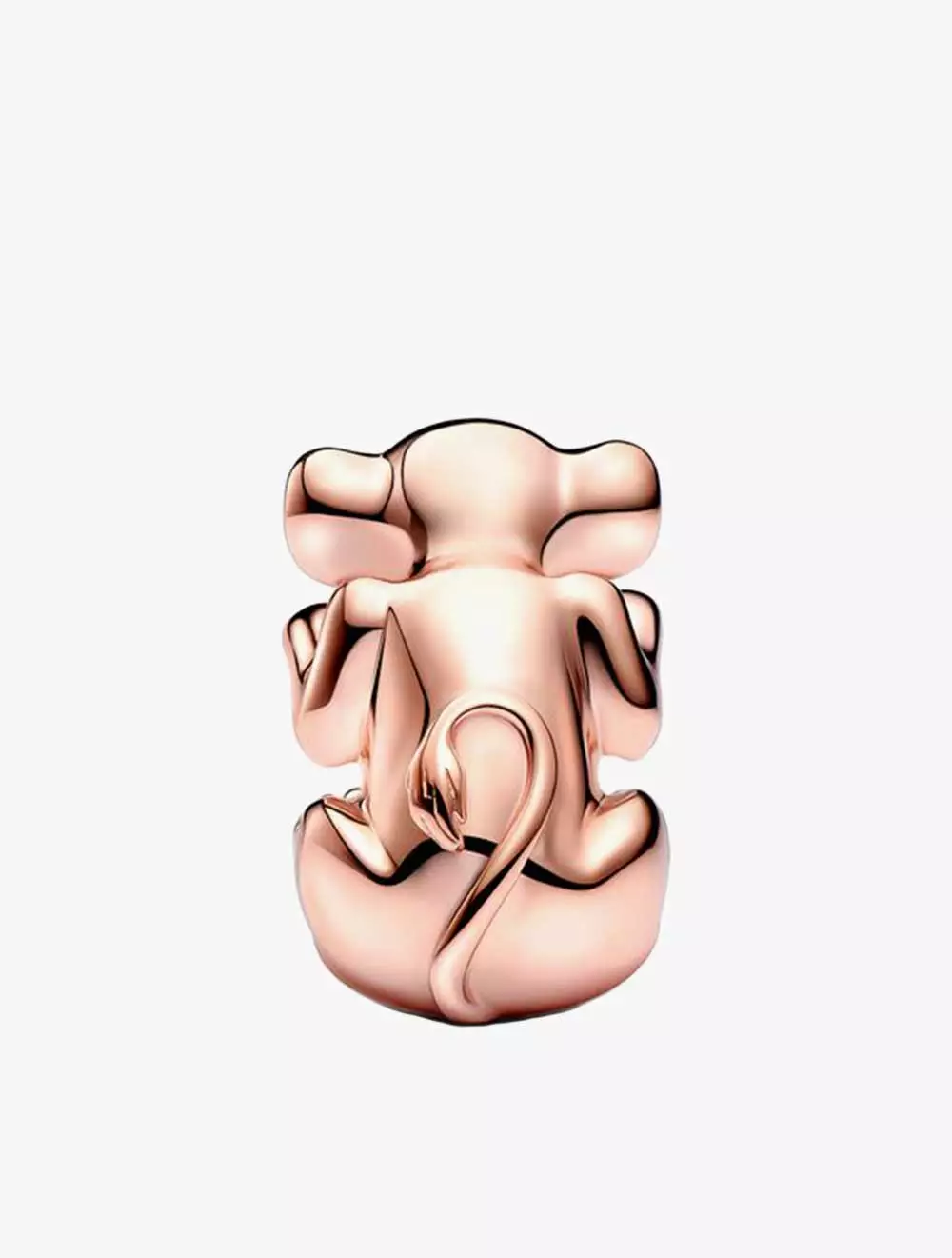 Disney The Lion King Nala 14k rose gold-plated charm with green and pink enamel