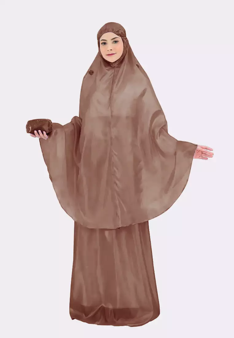 Cotton Bee - Mukena Traveling Syamma Sulam Pouch Mika Prayer Set