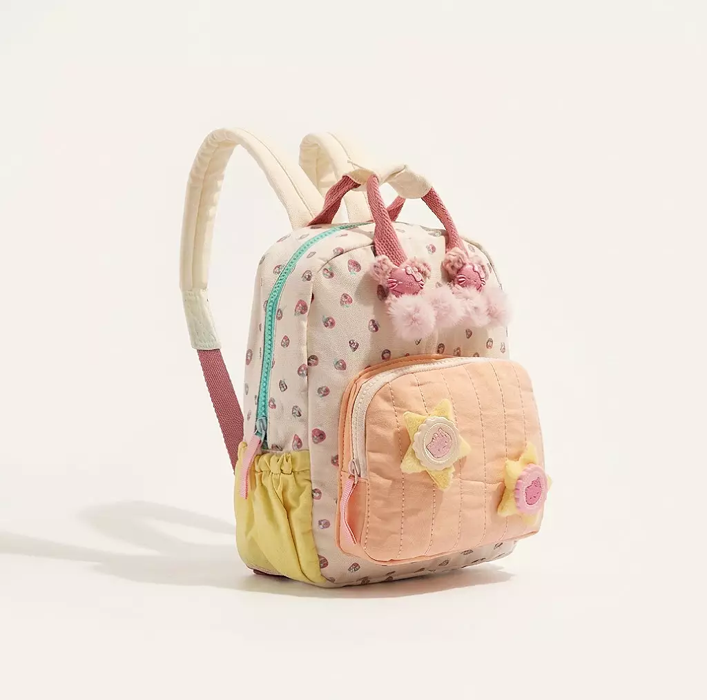 Wakakids Tas Ransel Anak Mini Backpack Sekolah Travelling Korean Style Motif Strawberry Cream Venrz