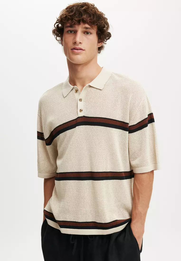 Cotton On Knitted Polo Shirt