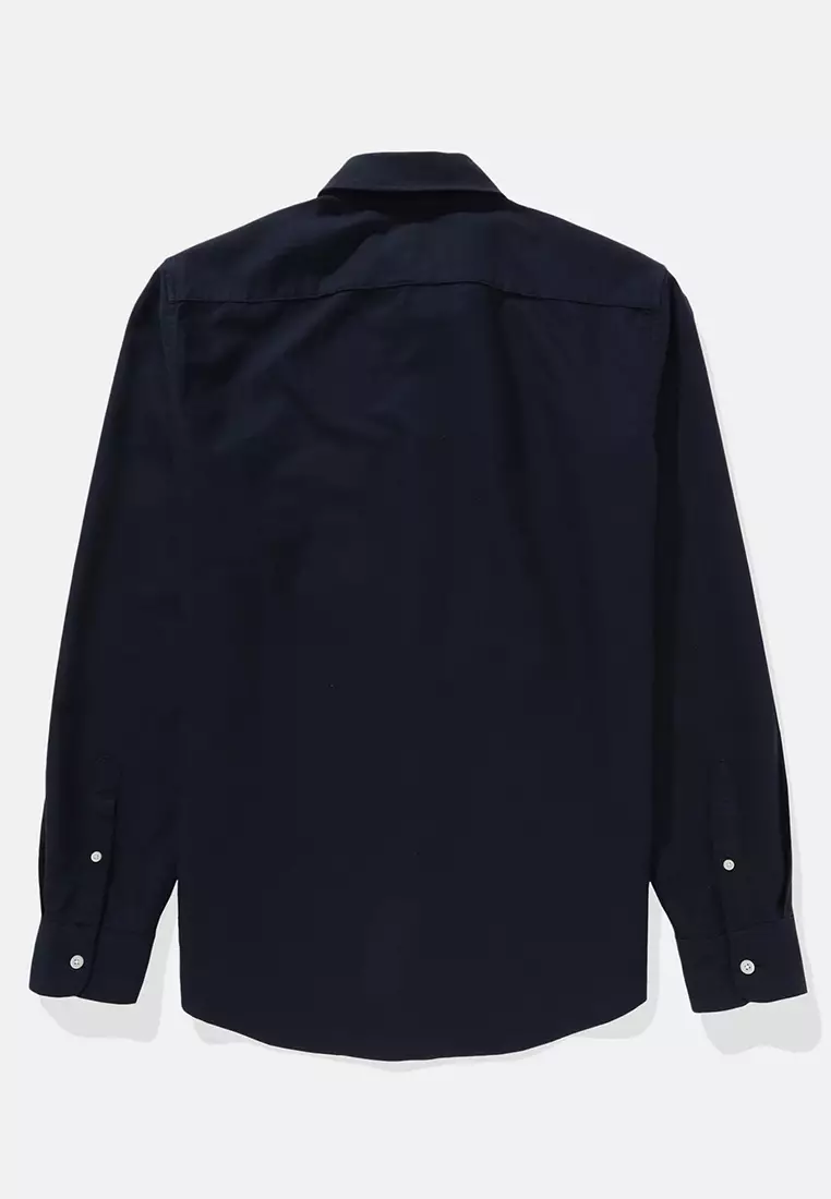 Button Down Solid Oxford W Eagle Shirt
