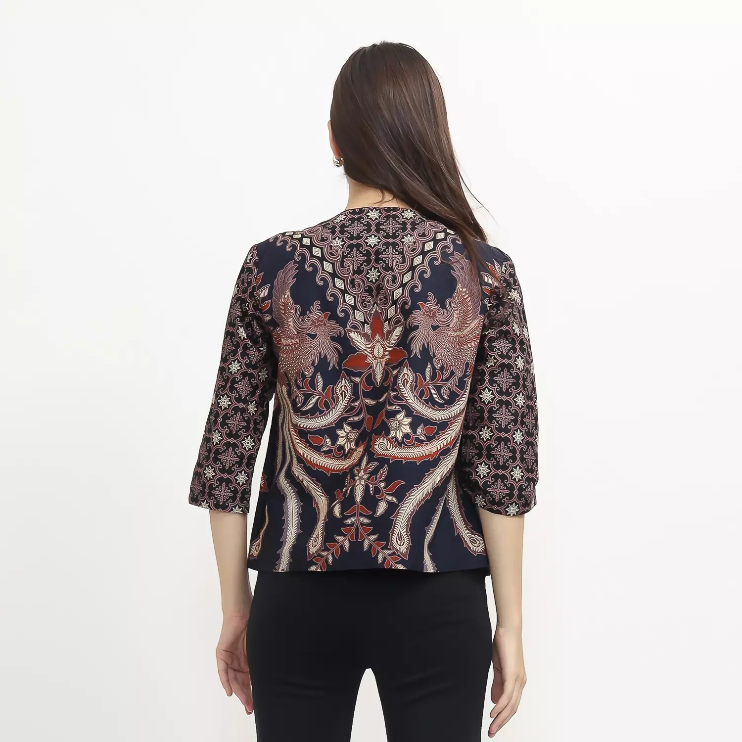 Blazer Batik Wanita - Bhatara Batik Tasya - Atasan Batik Modern Lengan Panjang