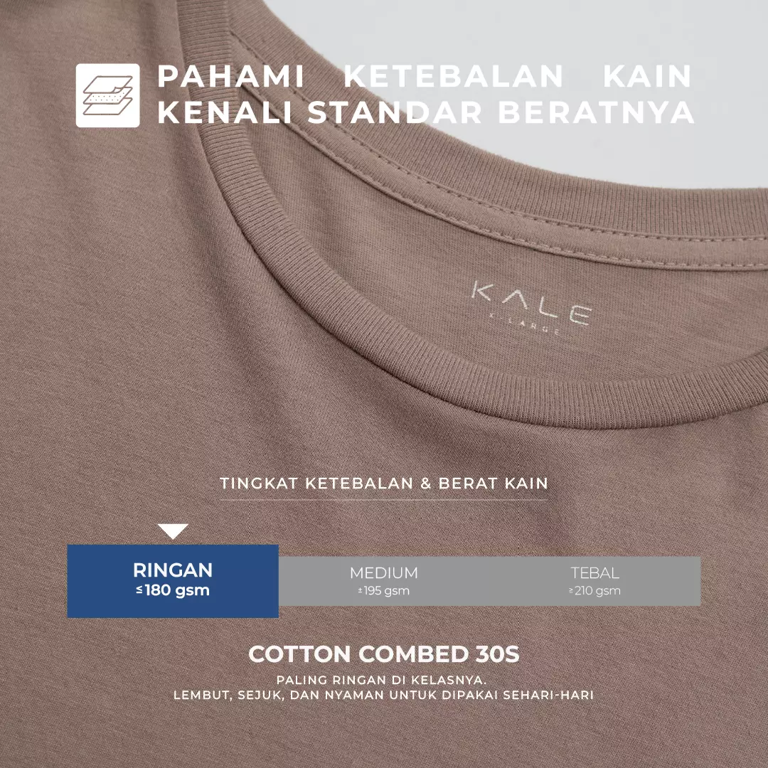 Kale Arion Dusty Brown / T-Shirt Pria Lengan Pendek / Unisex