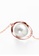 Majade Jewelry white and gold White Pearl Saturn Necklace In 14k Rose Gold 62F4AACB56B612GS_3
