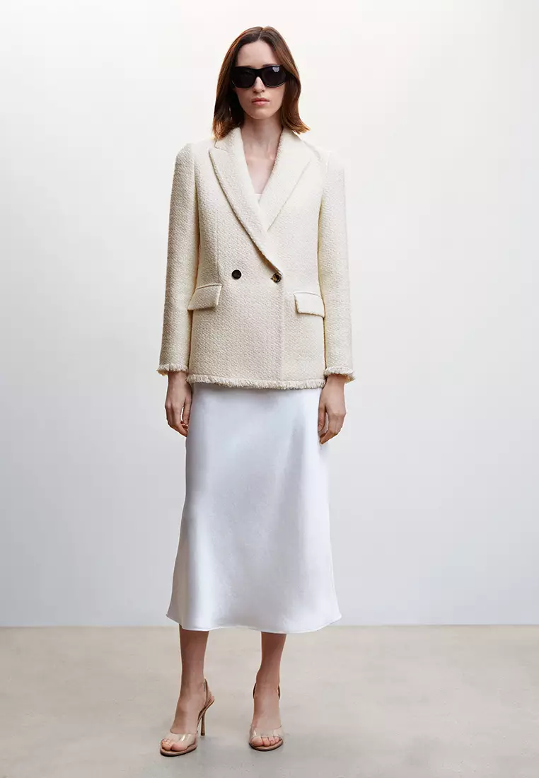 Buttons Tweed Blazer