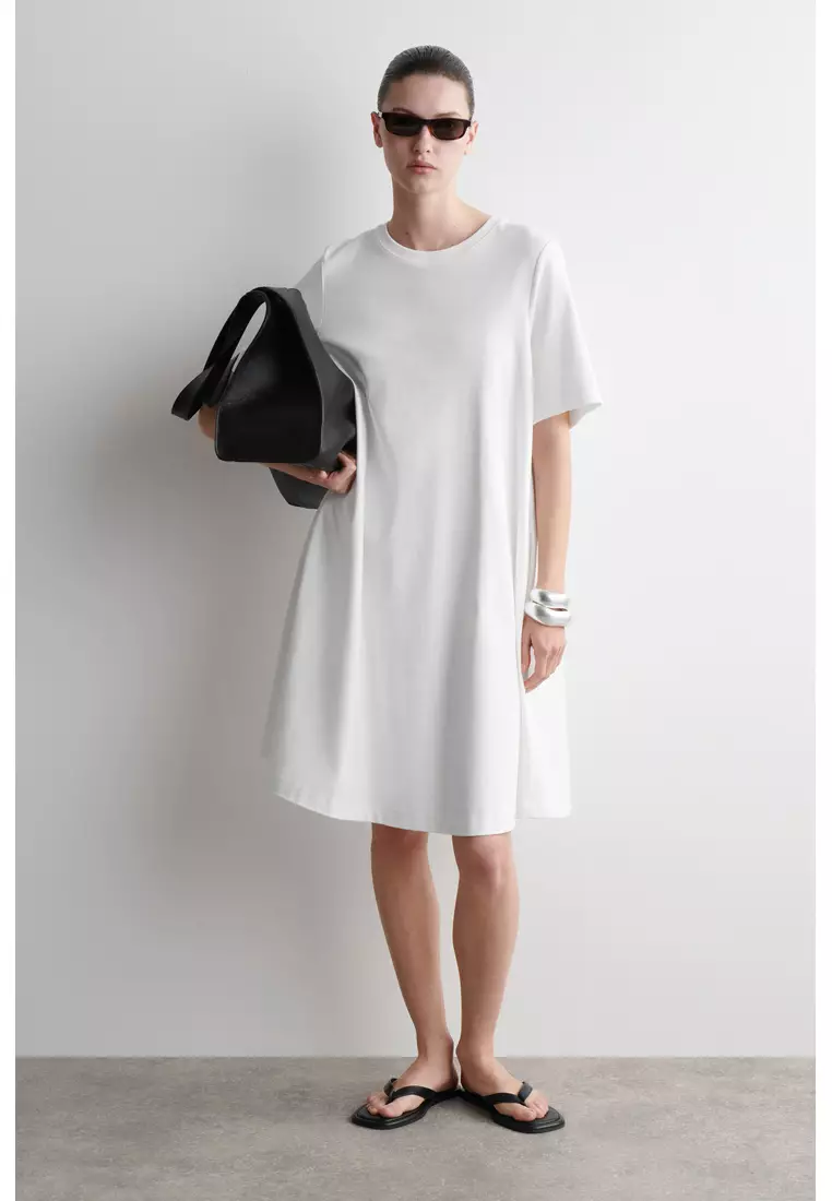 dresses a line with sleeves A-Line Long Sleeves Satin Wedding Dresses with V Neck, Diamond White / 16 main image 0