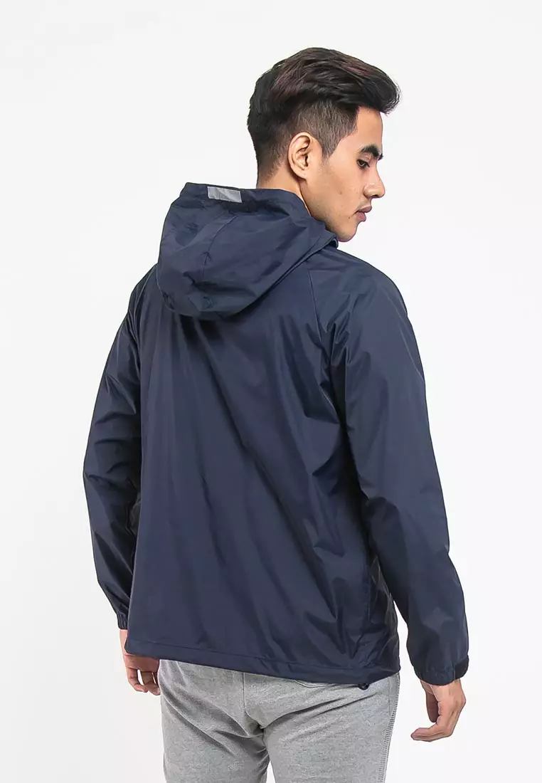 Forest Premium Windbreaker Men Jacket Reflective Jogging Running Waterproof Jacket - 30392-33Navy