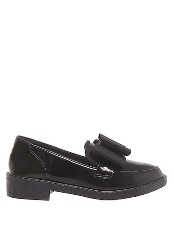 Twenty Eight Shoes black VANSA Two Layers Bow Loafers VSW-F8288 C7637SH8F4D775GS_1