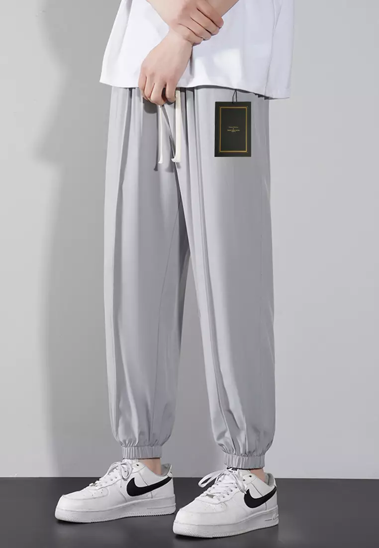 Joggers Boohoo Reflective Pants Track Pants Silver Reflective