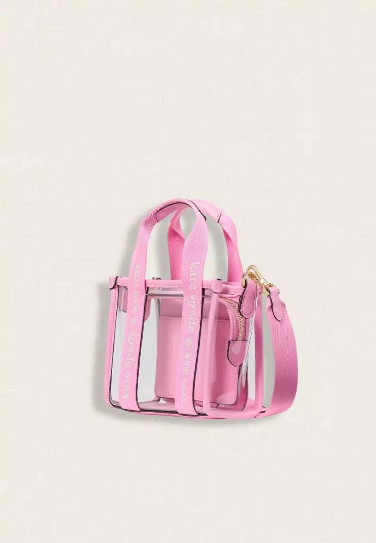 Kate Spade Kip Clear Mini Tote Surf Pink