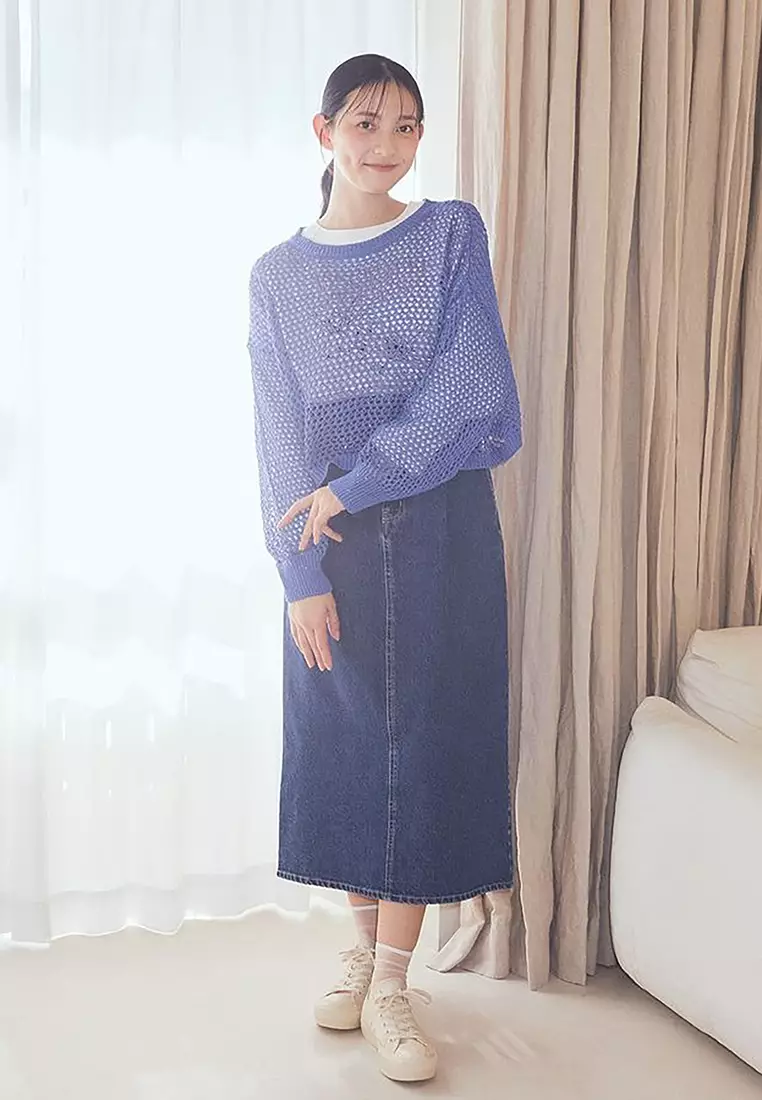 Earth Music & Ecology - Shirayuri Straight Skirt