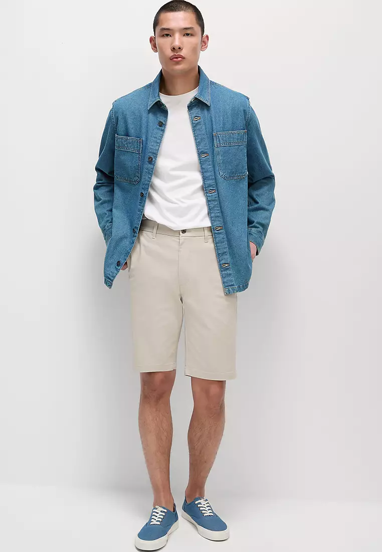 Regular Fit Stretch Chino Shorts
