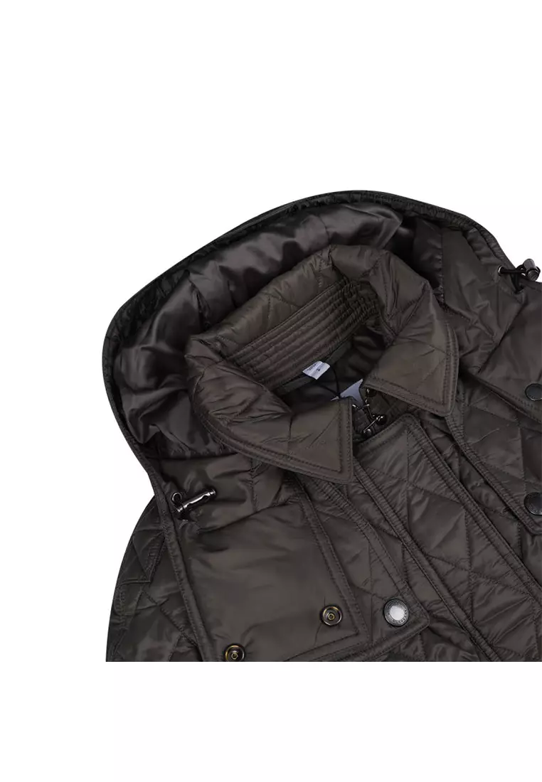 Burberry detachable hood outlet lightweight diamond quilted coat