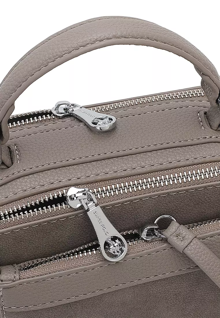 Women's Top Handle Bag / Sling Bag / Crossbody Bag / Shoulder Bag - Grey