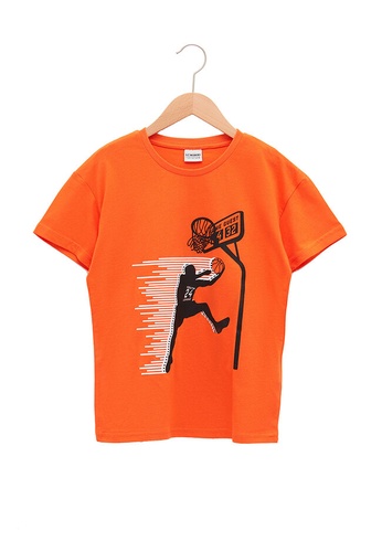 LC Waikiki orange Printed Boy T-Shirt DFD76KAAE34E9AGS_1