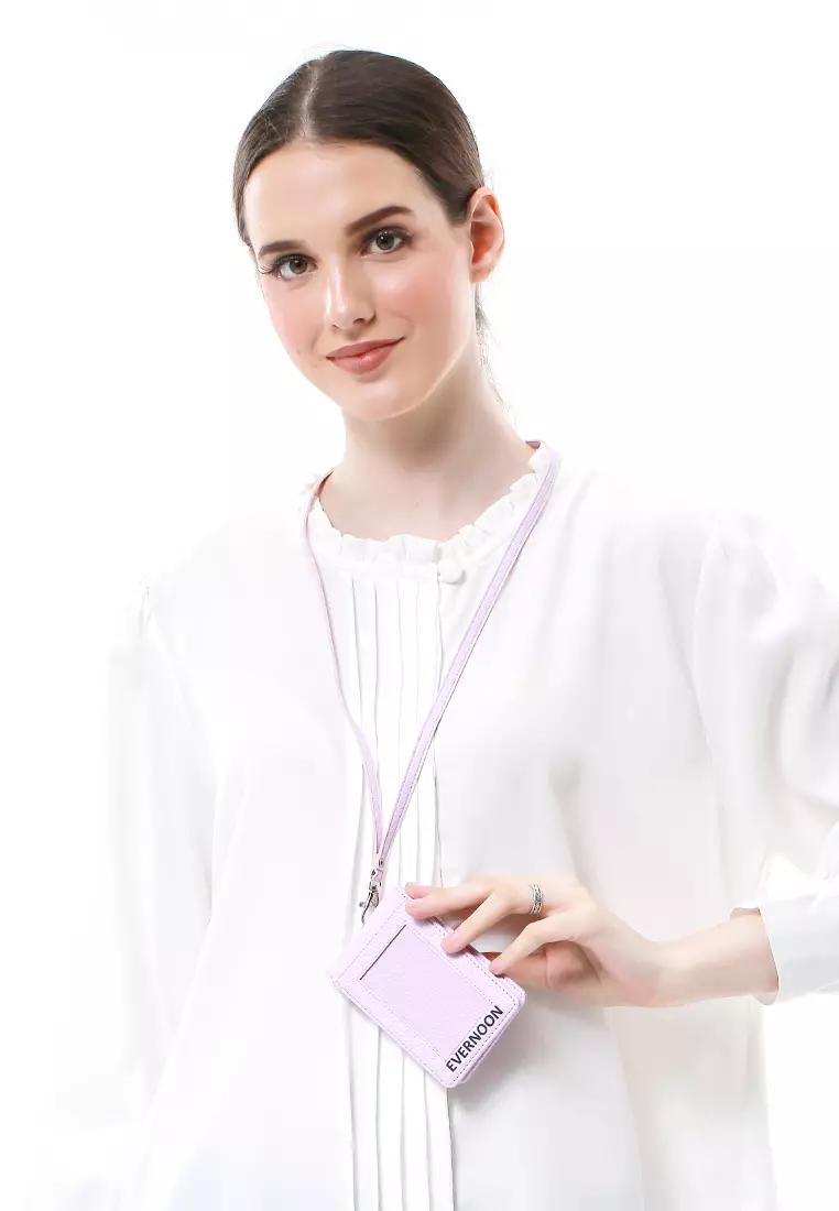 Azka Card Holder Two Side Bentuk Simple dan Minimalis - Ungu Lilac