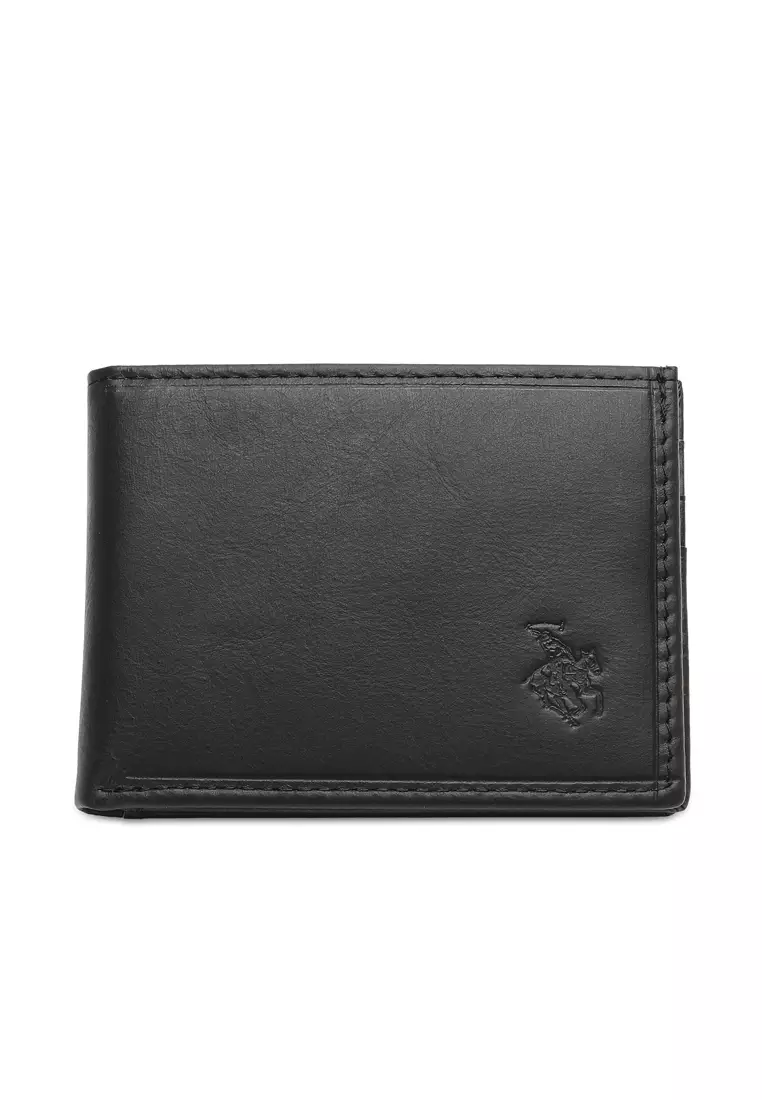 Gift Set - Leather RFID Wallet + 35mm Automatic Buckle Belt - Black