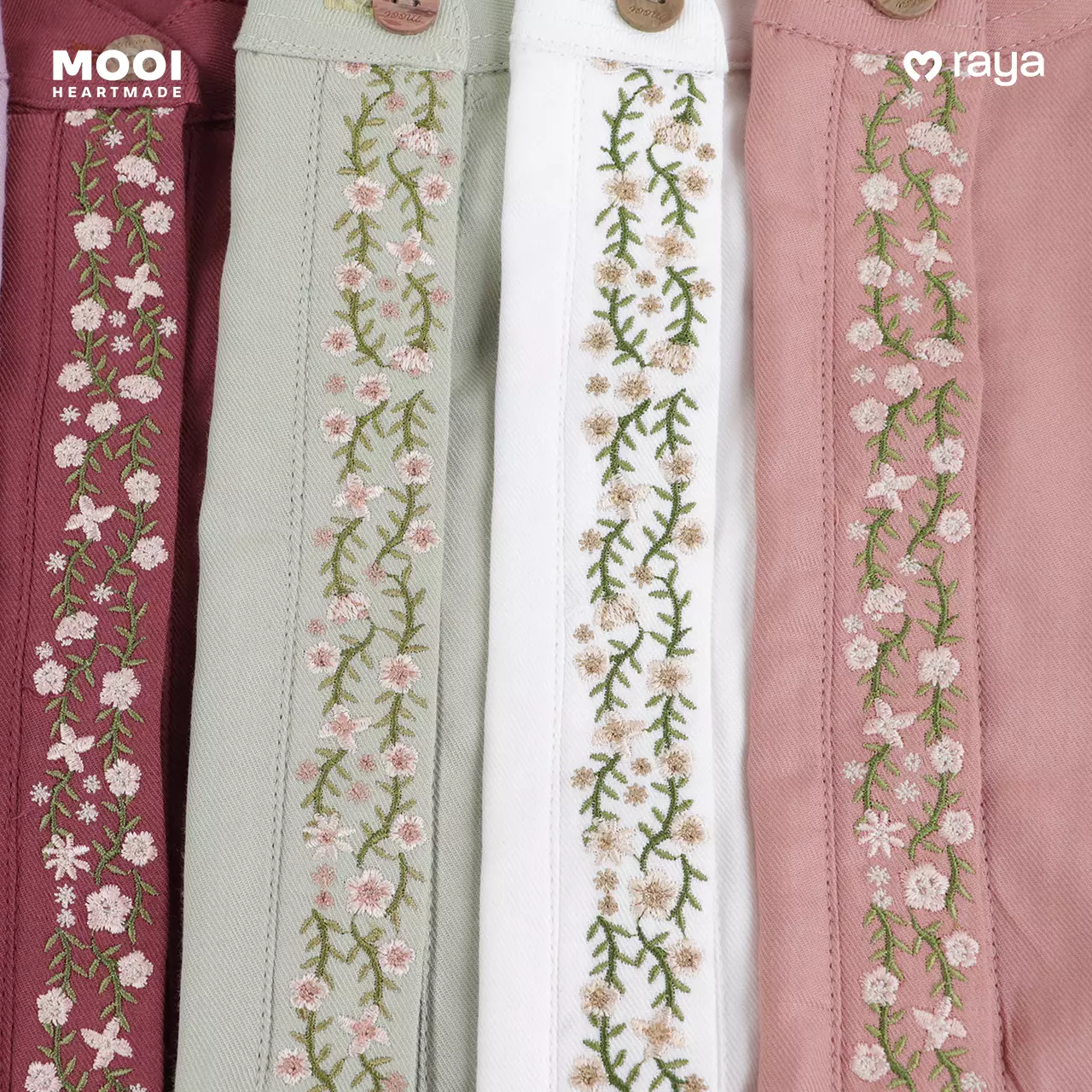 Mooi Tunik Wanita Atasan Wanita Reena Tunik - Dusty Blue