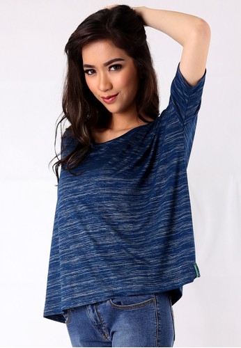 ANDIEN loose t-shirt with dolman sleeve