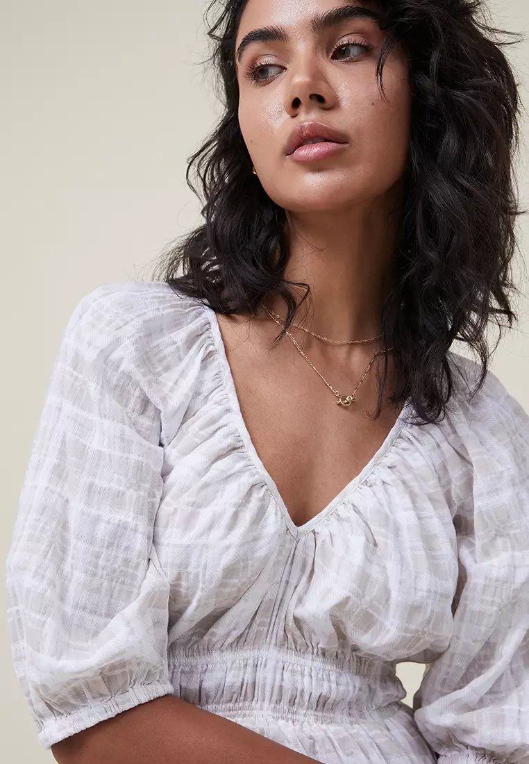 Buy Cotton On Brooklyn Full Sleeves Babydoll Dress 2024 Online ZALORA