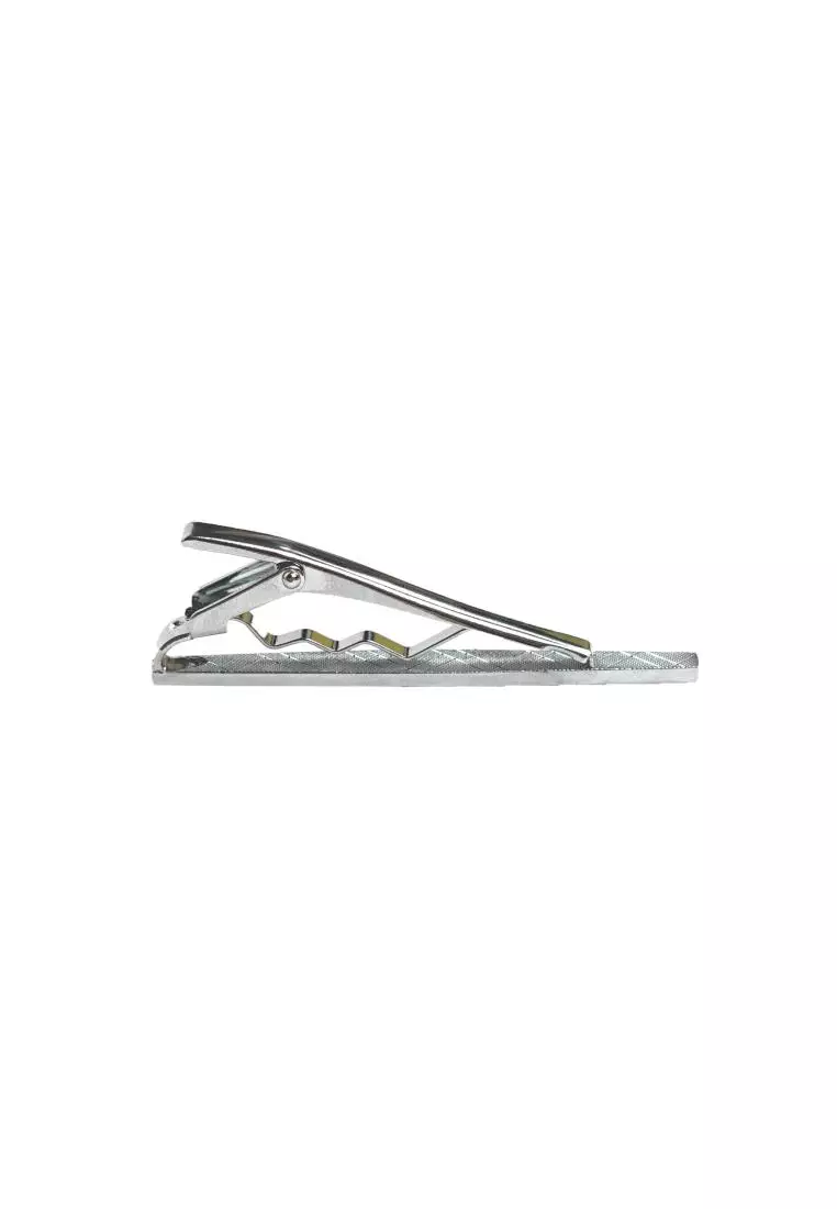 Houseofcuff Pin Tie Jepit Dasi Slim Silver A17