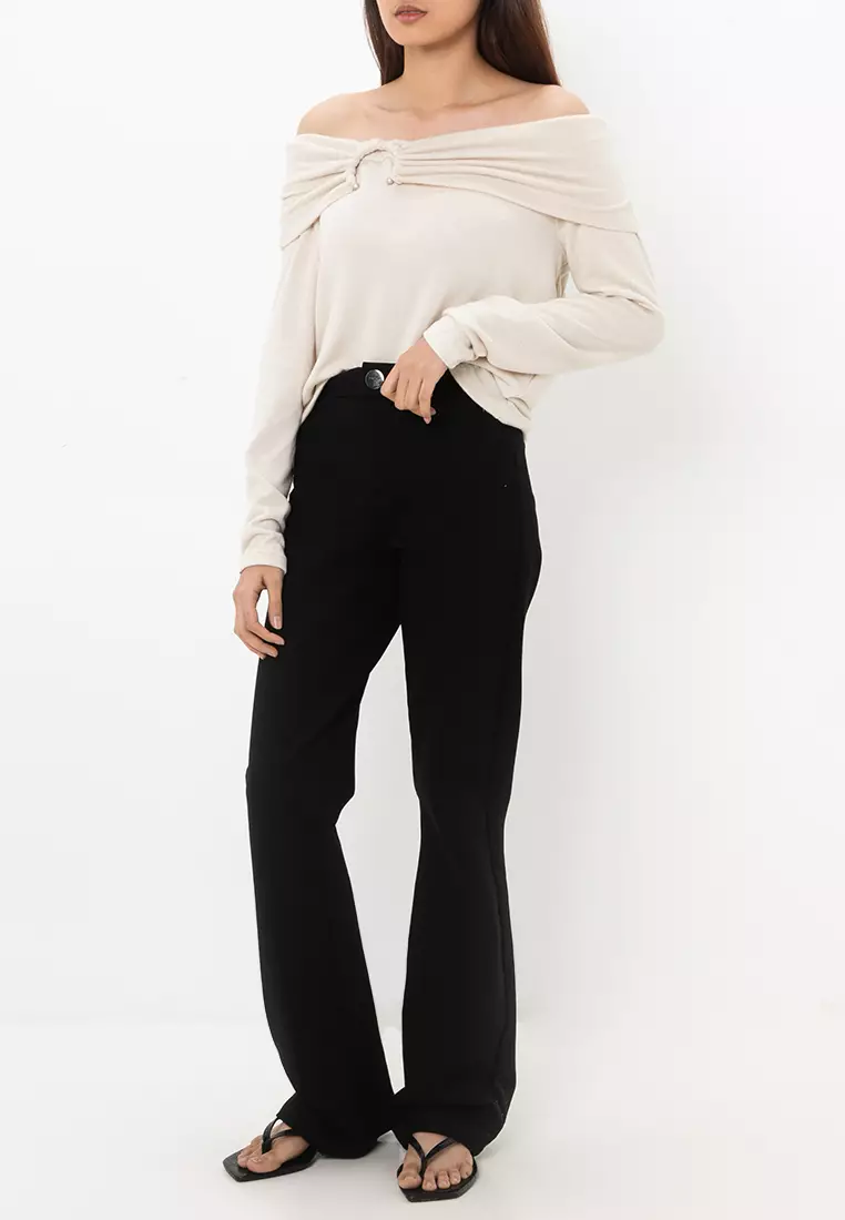 Esther Long Sleeves Off Shoulder Top