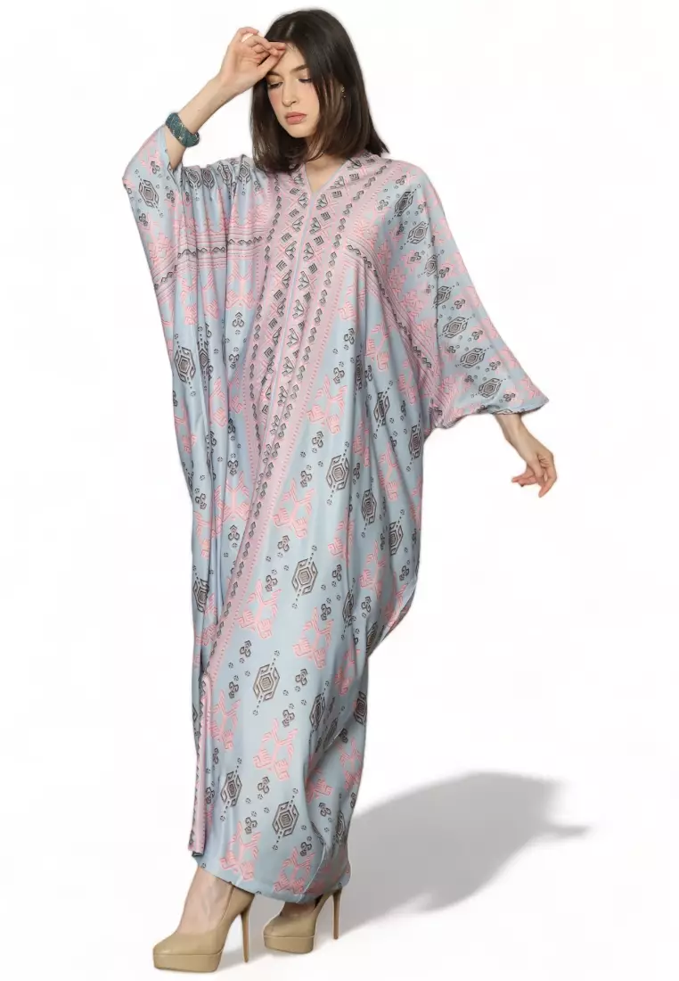 Kanzi Exclusive Long Sleeve Songket Kaftan