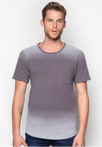 Gradient Tee With Patch Pocket